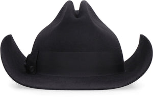 Felt fedora hat-1